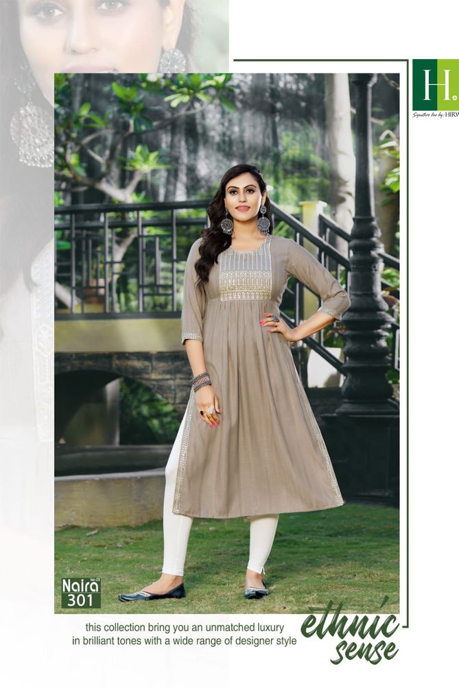 Naira Vol 3 By Hirwa Rayon Kurtis Catalog
